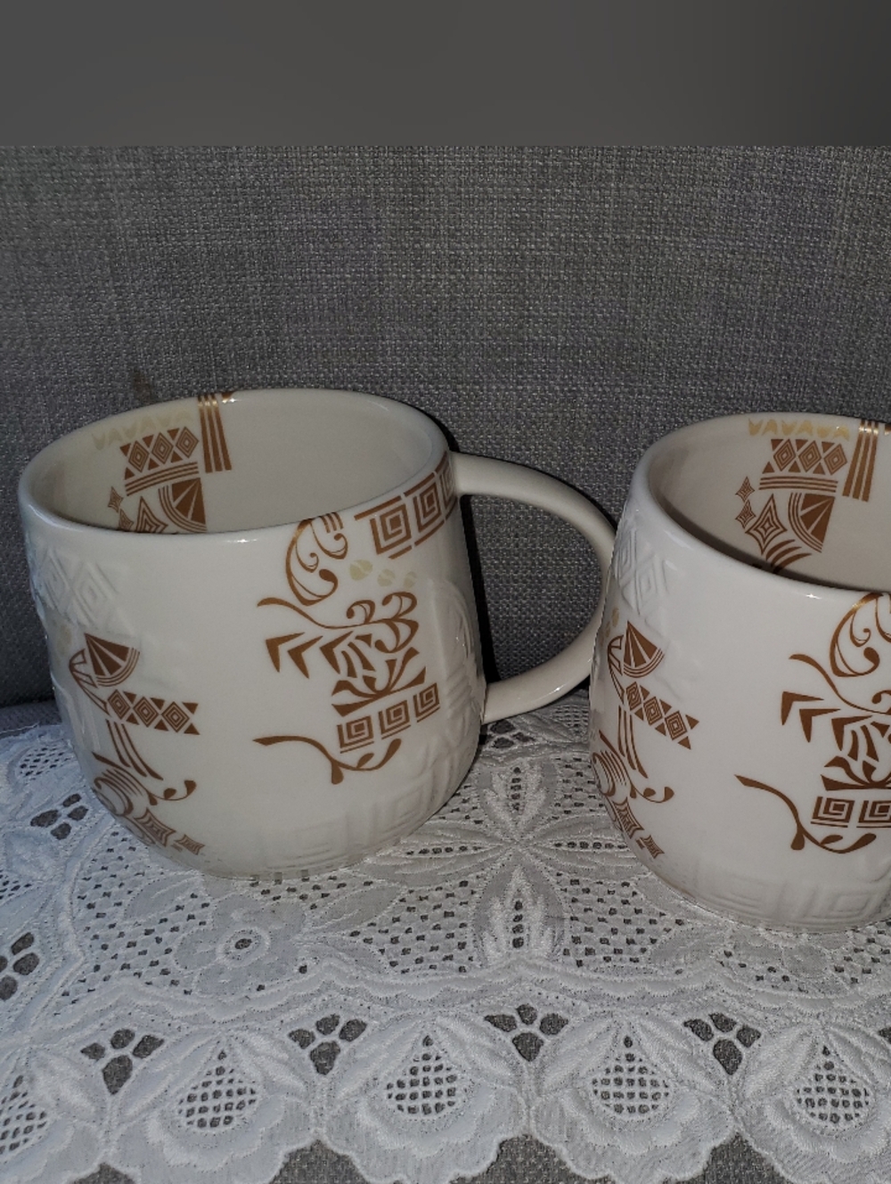 Starbucks, Aztec Coffee Mugs, 14oz. Set of 2, 2012